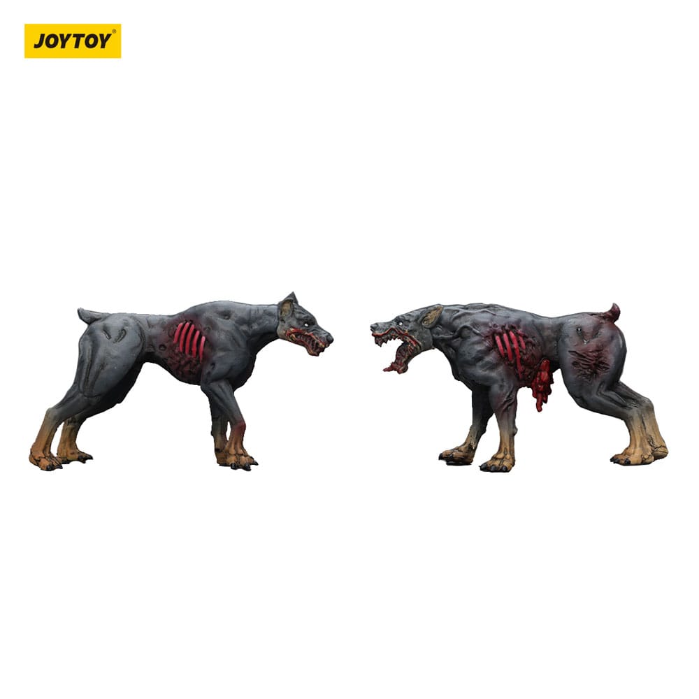 Zombie Dark Source Actionfiguren 2er-Pack Police Dogs 8 cm