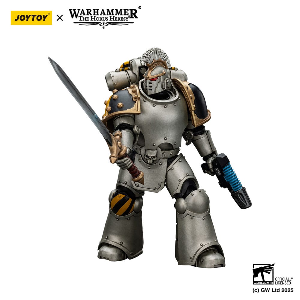 Warhammer The Horus Heresy Actionfigur 1/18 lron Warriors Command Squad Chosen with Legion Standard 12 cm