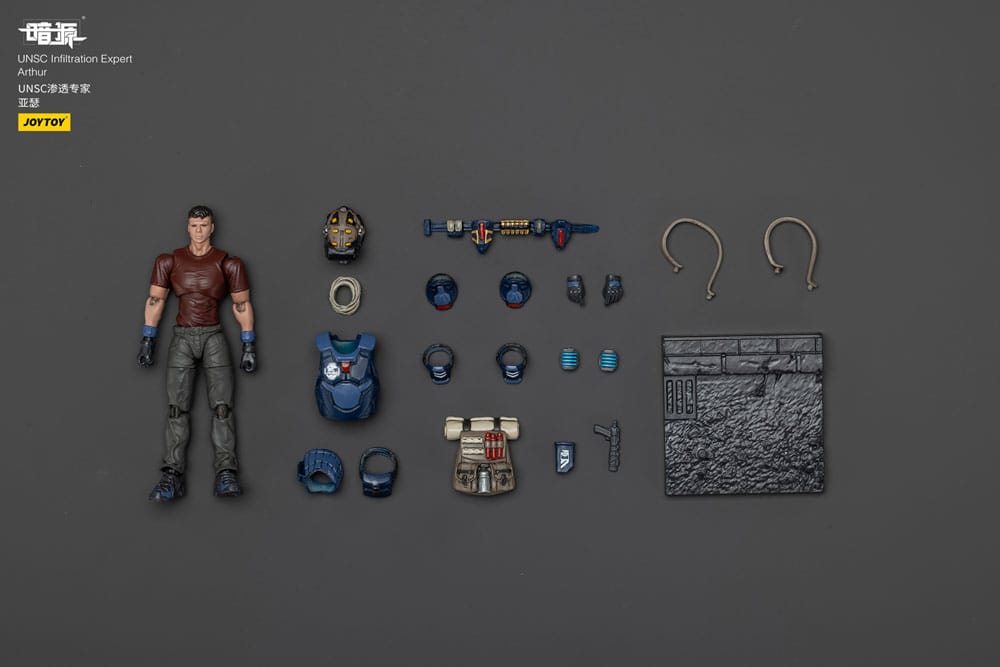 UNSC Dark Source Actionfigur Infiltration Expert Arthur 7 cm