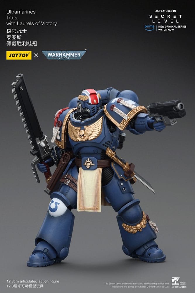 Warhammer 40,000 Actionfigur Ultramarines Titus with Laurels of Victory 13 cm