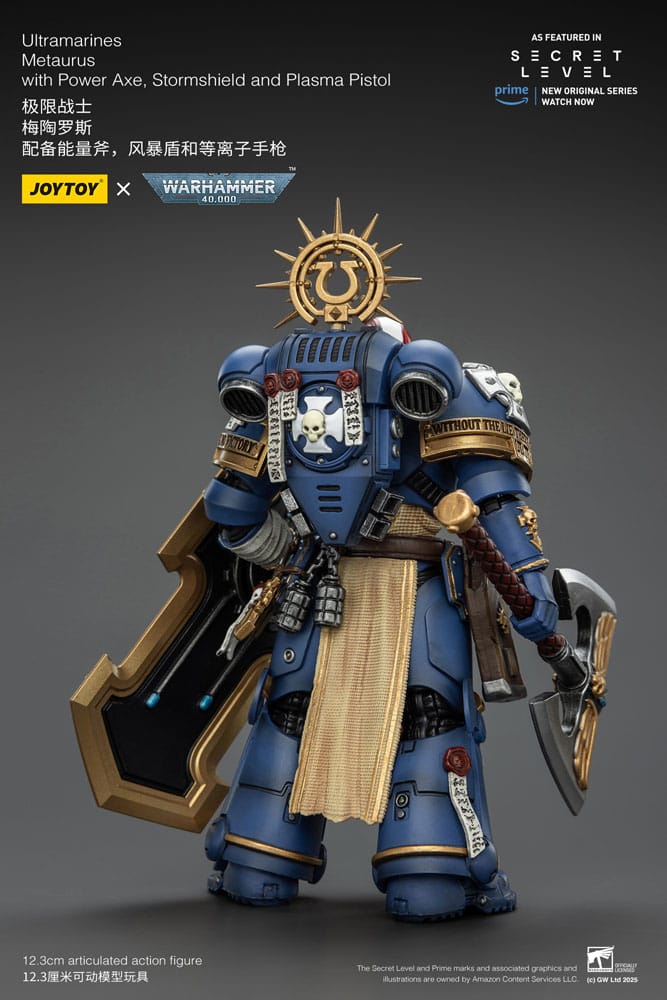 Warhammer 40,000 Actionfigur Ultramarines Metaurus with Power Axe, Stormshield and Plasma Pistol 13 cm