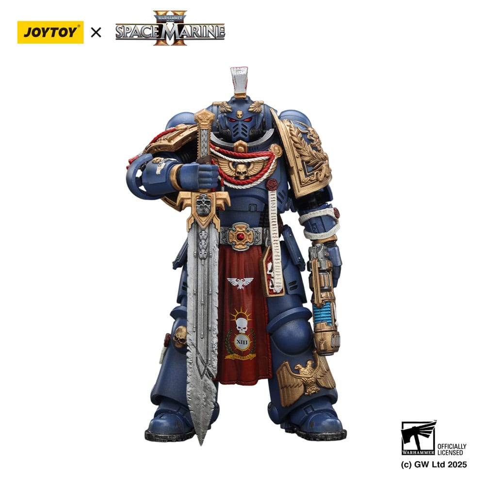 Warhammer 40,000: Space Marine 2 Actionfigur Ultramarines Relic Primus Armourwith Plasma Pistol and Combat Blade 13 cm