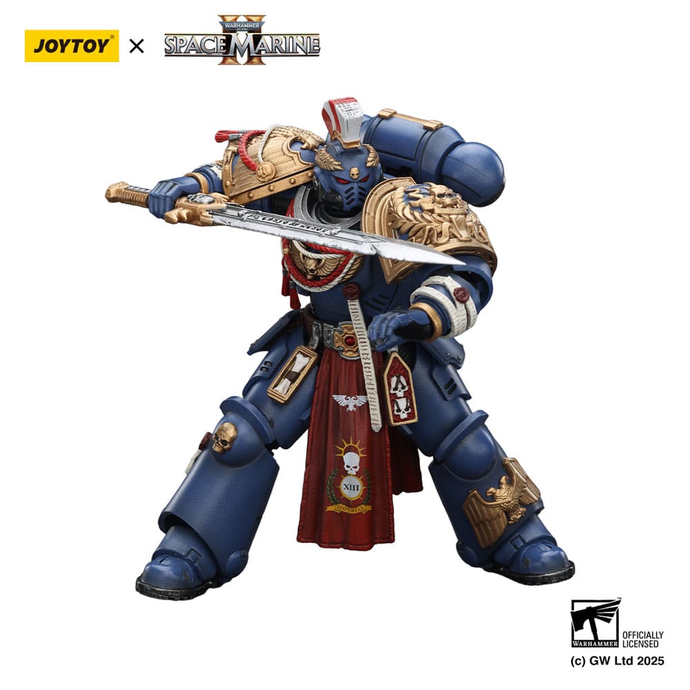 Warhammer 40,000: Space Marine 2 Actionfigur Ultramarines Relic Primus Armourwith Plasma Pistol and Combat Blade 13 cm
