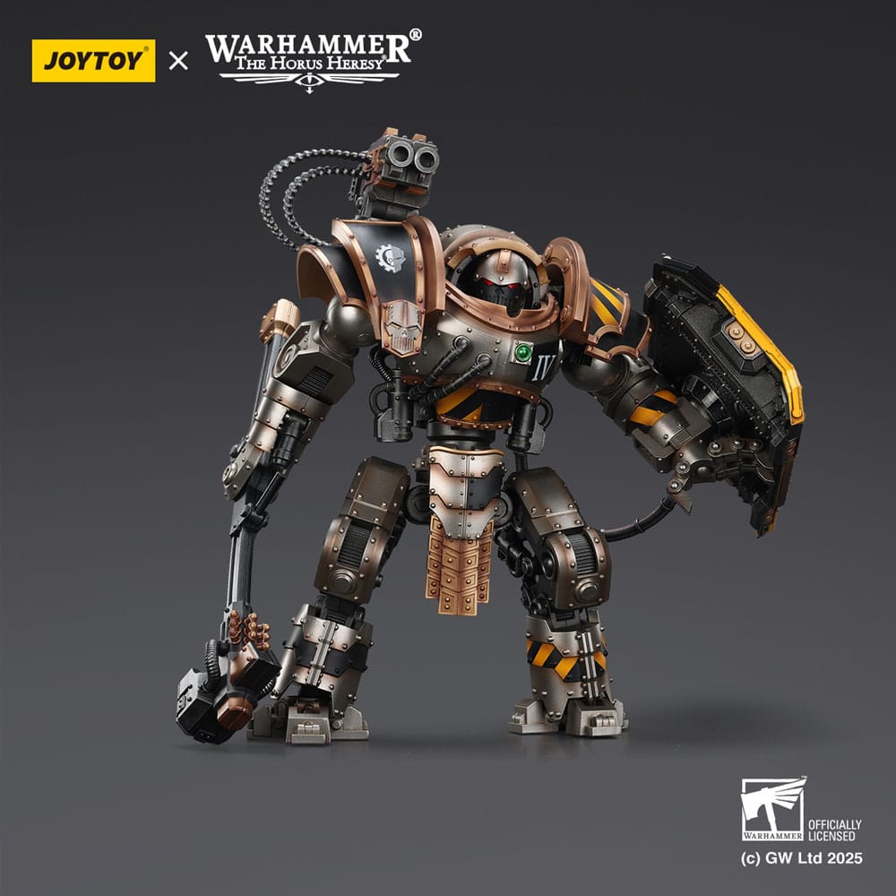 Warhammer The Horus Heresy Actionfigur Iron Warriors Iron Circle Domitar-Ferrum Class Battle-automata with Karceri Battle Shield 24 cm