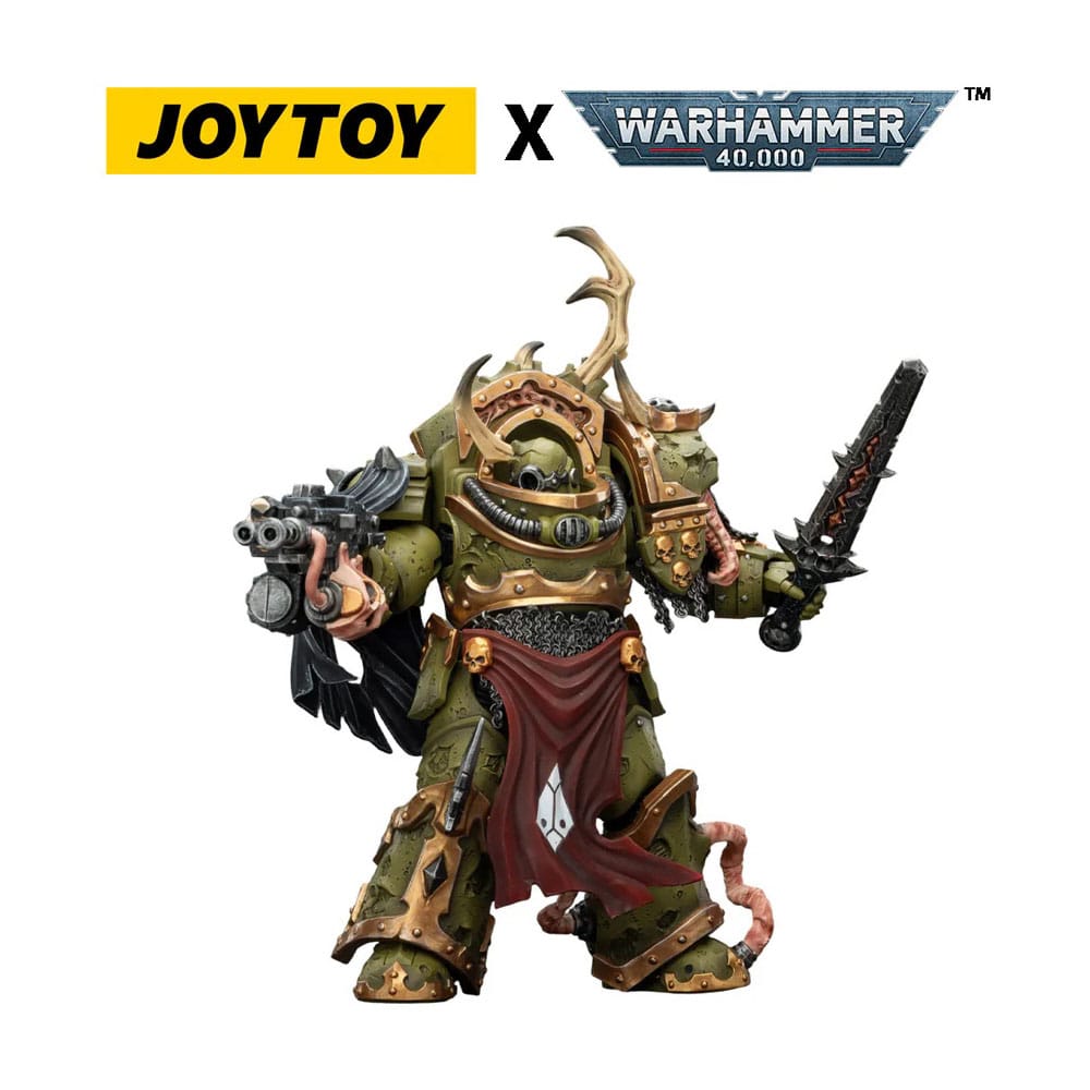 Warhammer 40,000 Actionfigur Death Guard Blightlord Terminator 3 with Combi-bolter and Bubotic Blade 14 cm