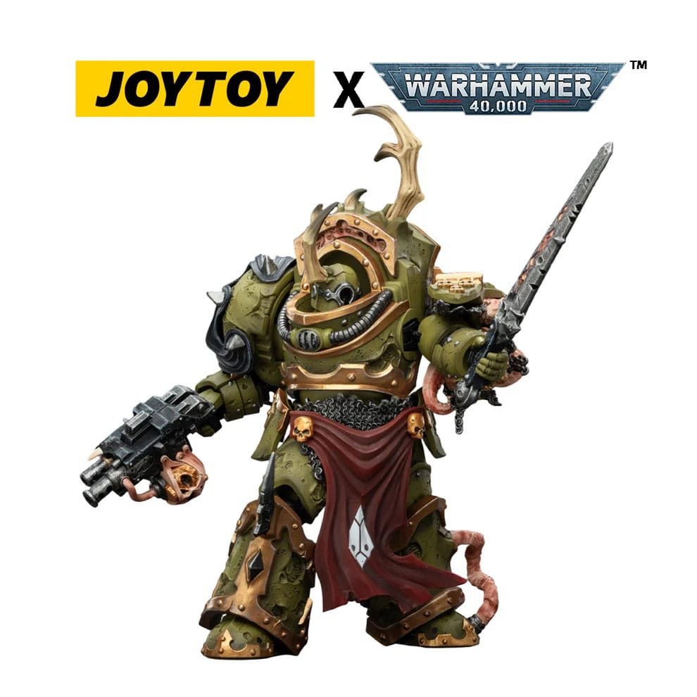Warhammer 40,000 Actionfigur Death Guard Blightlord Terminator 3 with Combi-bolter and Bubotic Blade 14 cm
