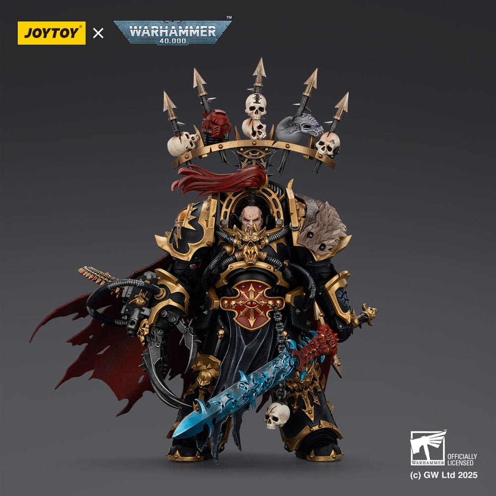 Warhammer 40,000 Actionfigur Black Legion Abaddon the Despoiler with Drach'nyen and the Talo 16 cm