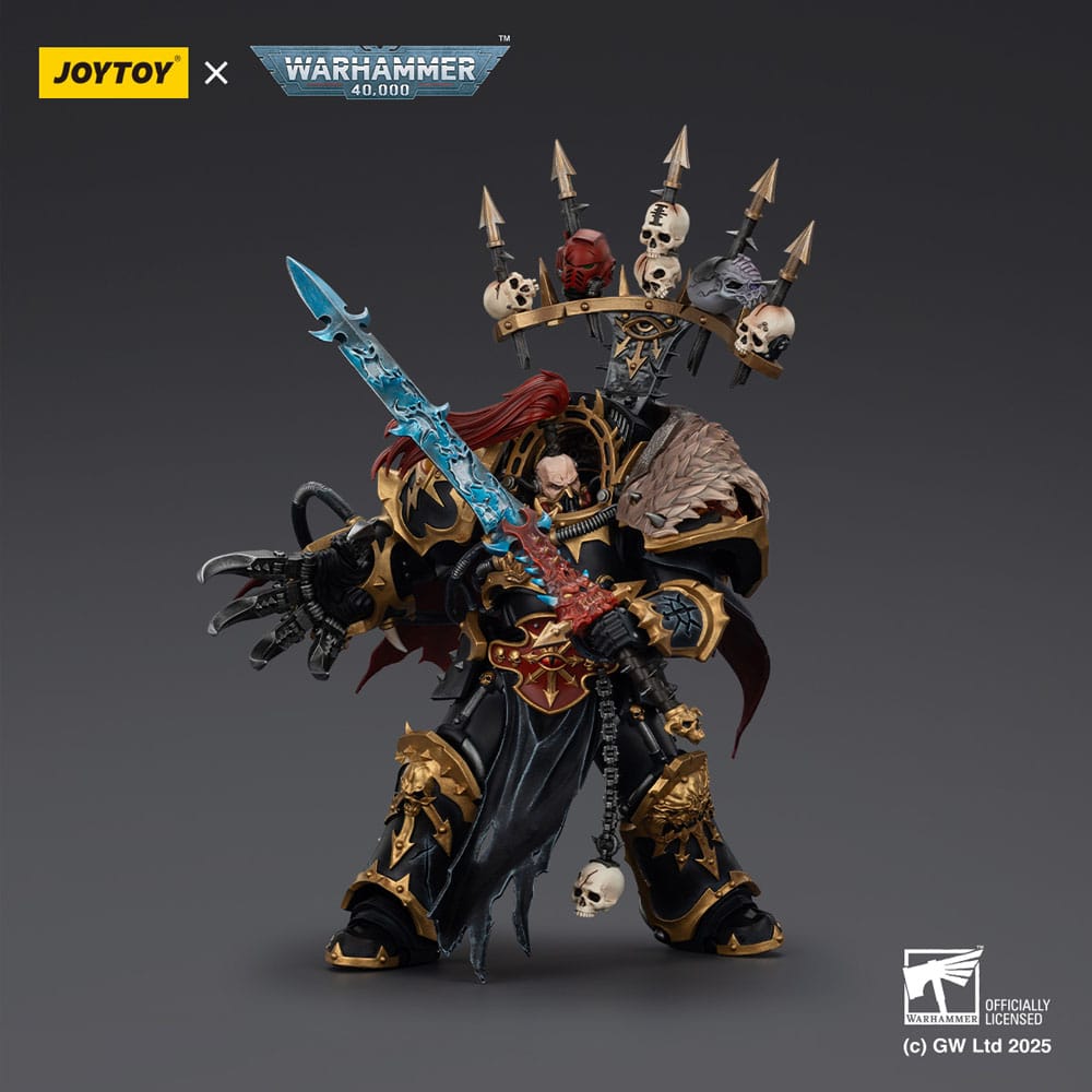 Warhammer 40,000 Actionfigur Black Legion Abaddon the Despoiler with Drach'nyen and the Talo 16 cm