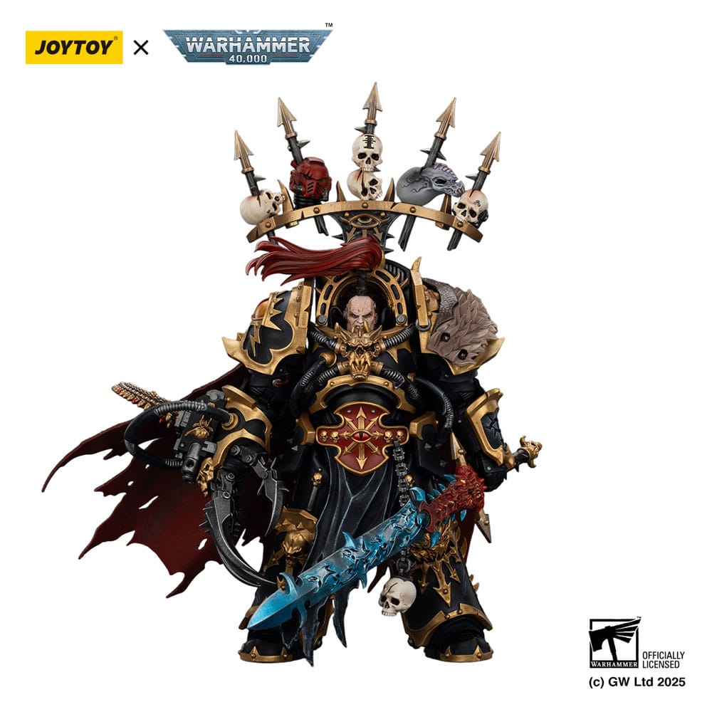 Warhammer 40,000 Actionfigur Black Legion Abaddon the Despoiler with Drach'nyen and the Talo 16 cm