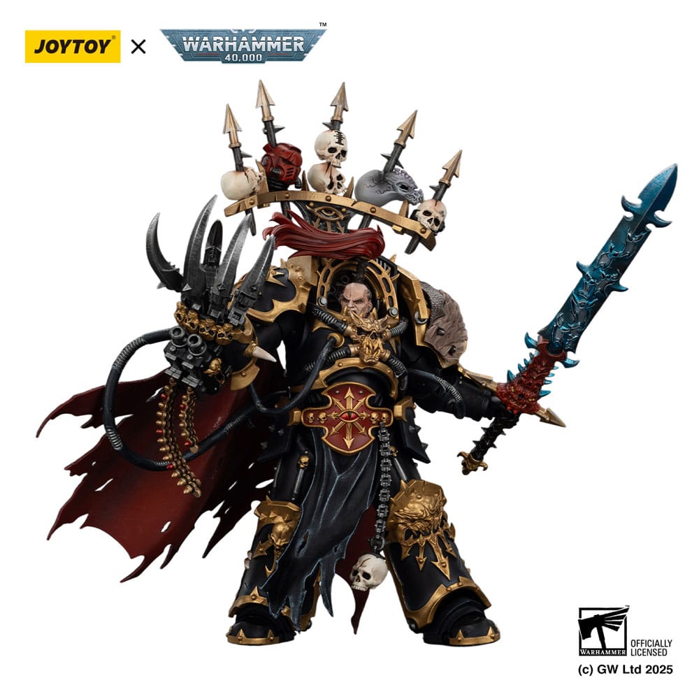 Warhammer 40,000 Actionfigur Black Legion Abaddon the Despoiler with Drach'nyen and the Talo 16 cm