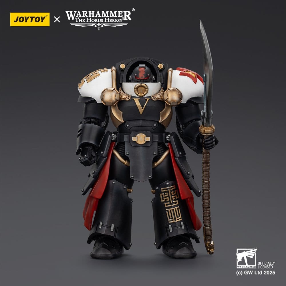 Warhammer The Horus Heresy Actionfigur White Scars Ebon Keshig Terminator 1 with Power Glaive 13 cm