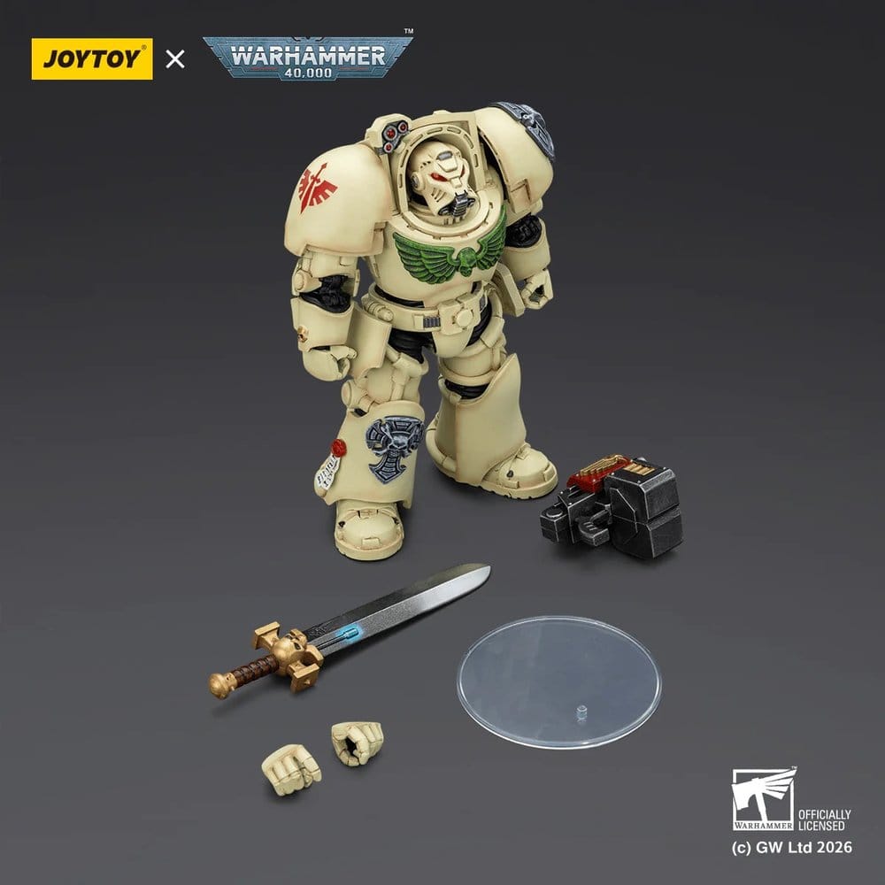 Warhammer 40,000 Actionfigur Dark Angels Deathwing Terminator 1 with Power Sword and Storm Bolter 14 cm