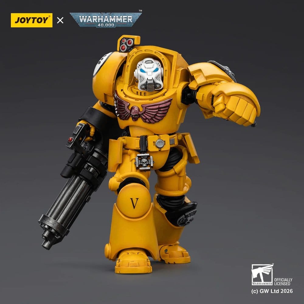 Warhammer 40,000 Actionfigur Imperial Fists Terminator 3 with Power Fist and Assault Cannon 14 cm