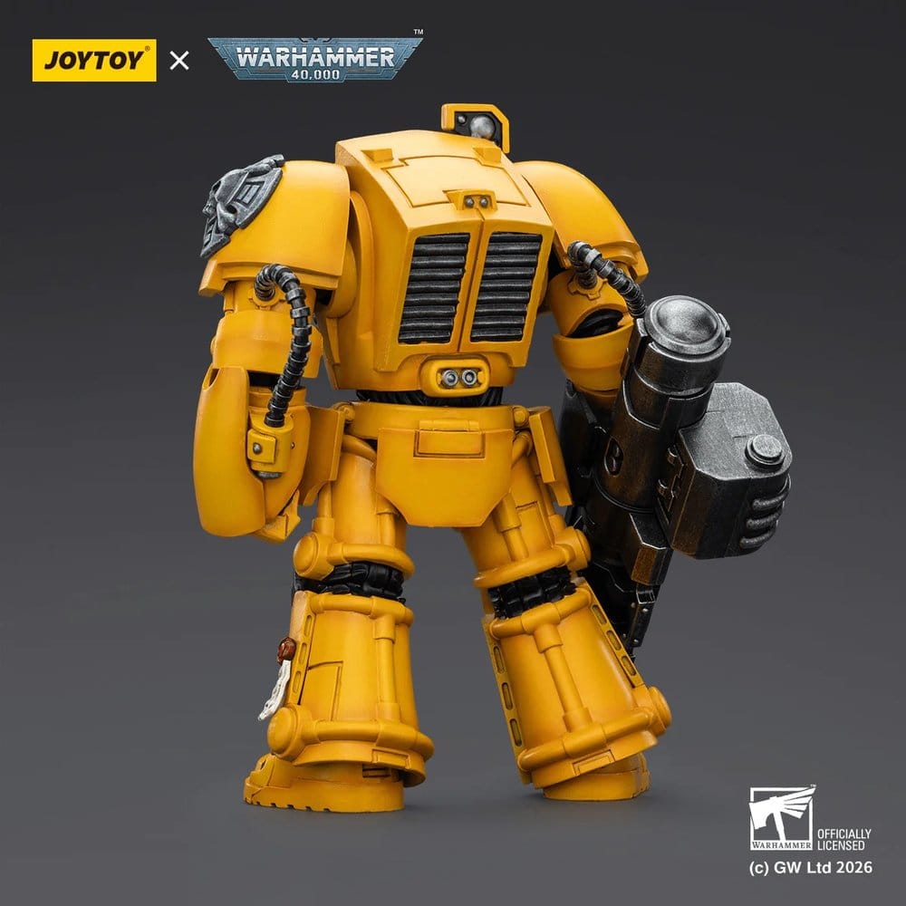 Warhammer 40,000 Actionfigur Imperial Fists Terminator 3 with Power Fist and Assault Cannon 14 cm