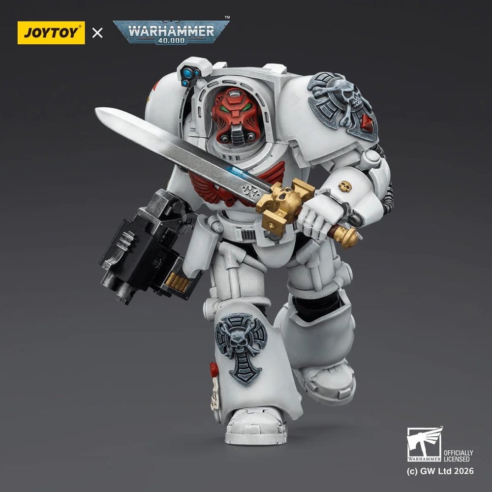 Warhammer 40,000 Actionfigur White Scars Terminator 1 with Power Sword and Storm Bolter 14 cm