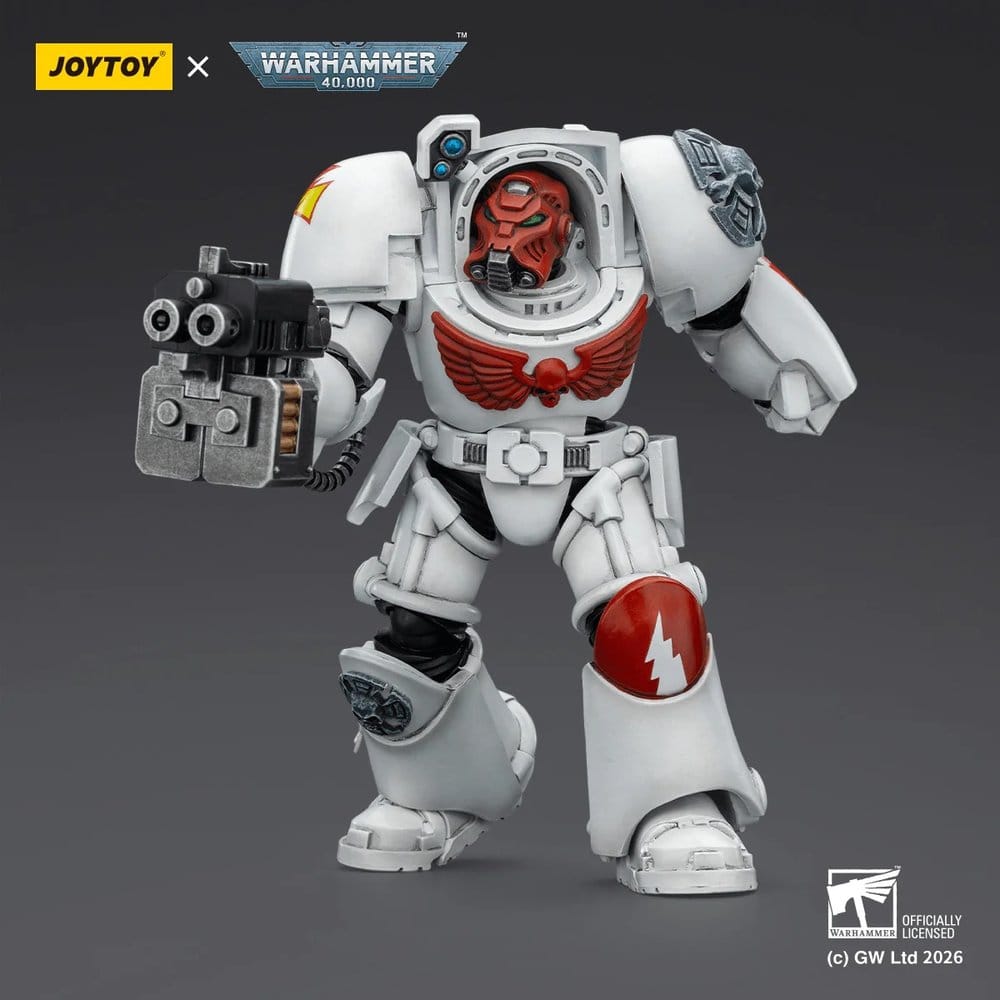 Warhammer 40,000 Actionfigur White Scars Terminator 2 with Power Fist and Storm Bolter 14 cm