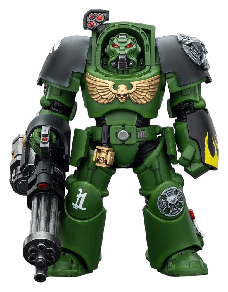 Warhammer 40,000 Actionfigur Salamanders Terminator 3 with Power Fist and Assault Cannon 14 cm