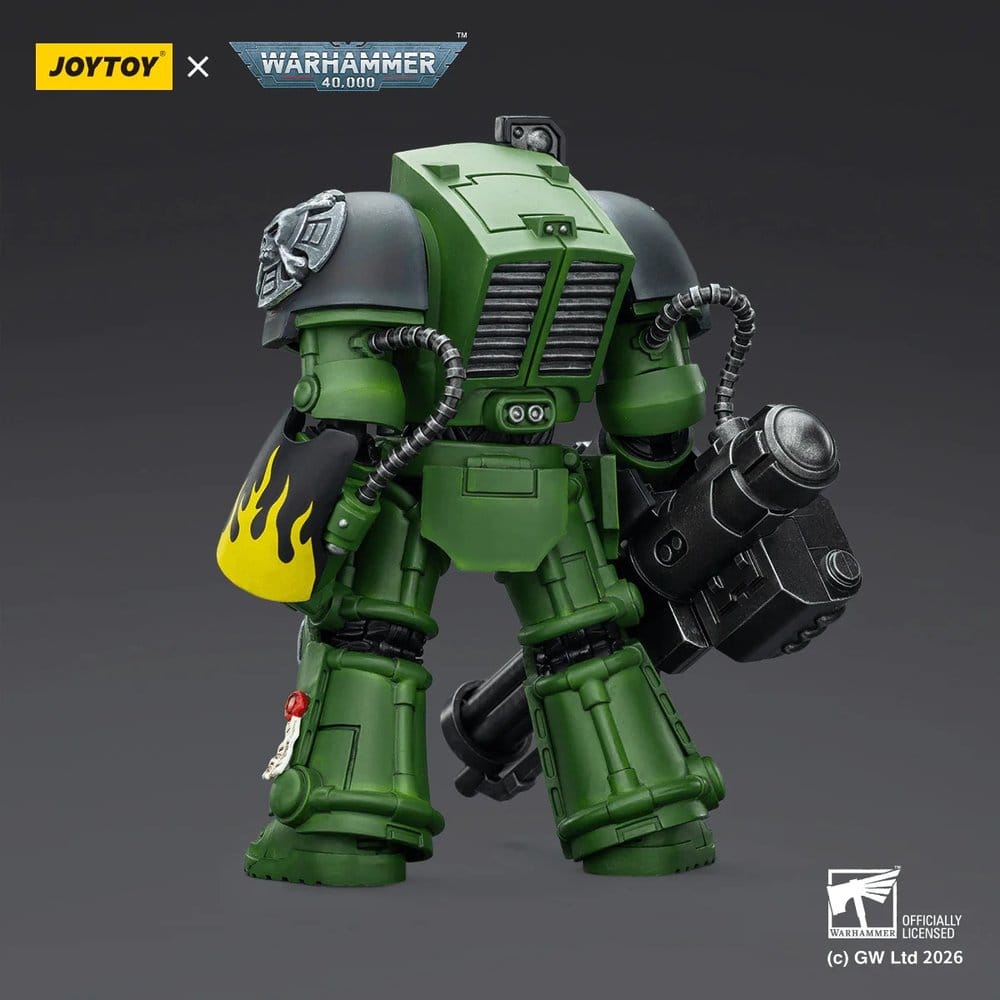 Warhammer 40,000 Actionfigur Salamanders Terminator 3 with Power Fist and Assault Cannon 14 cm