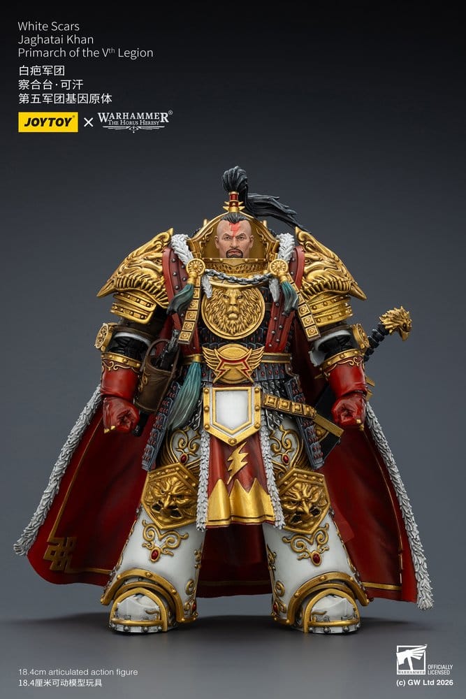 Warhammer The Horus Heresy Actionfigur White Scars Jaghatai Khan Primarch of the Vth Legion 19 cm