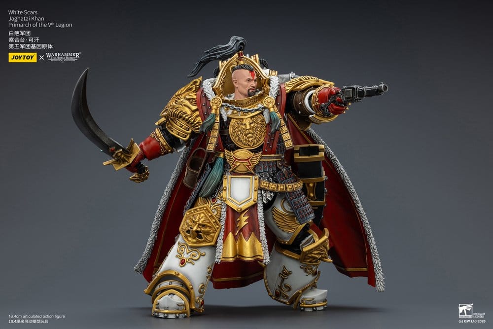 Warhammer The Horus Heresy Actionfigur White Scars Jaghatai Khan Primarch of the Vth Legion 19 cm