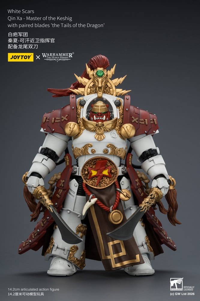 Warhammer The Horus Heresy Actionfigur White Scars Qin Xa - Master of the Keshig 14 cm