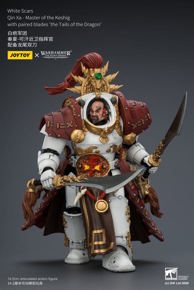 Warhammer The Horus Heresy Actionfigur White Scars Qin Xa - Master of the Keshig 14 cm