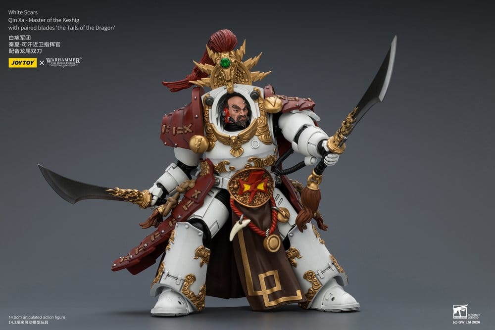 Warhammer The Horus Heresy Actionfigur White Scars Qin Xa - Master of the Keshig 14 cm