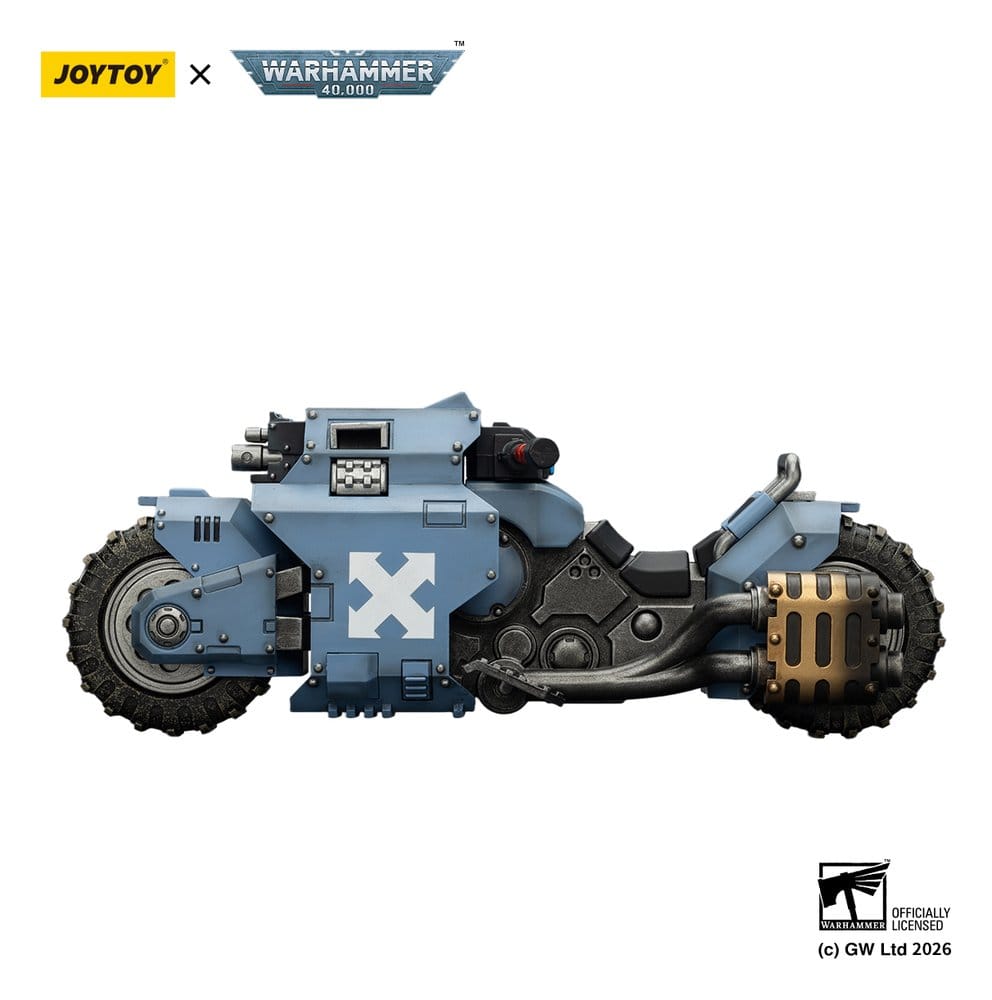 Warhammer 40,000 Raider-pattern Combat Bike Space Wolves with twin-linked bolt rifles 22 cm