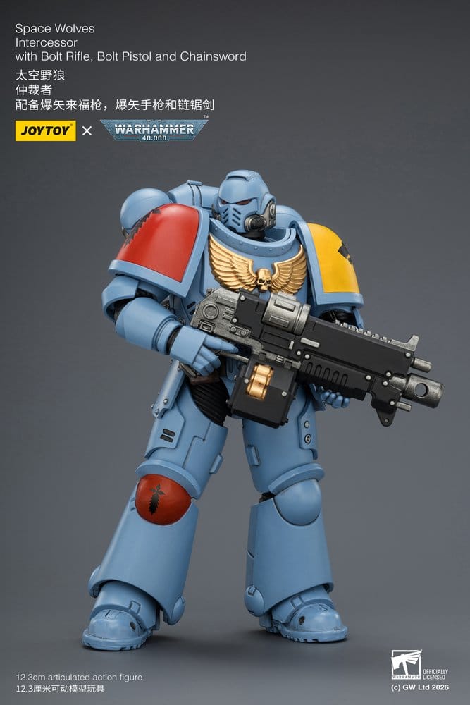 Warhammer 40,000 Actionfigur Space Wolves Intercessor 12 cm