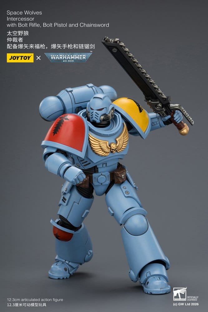 Warhammer 40,000 Actionfigur Space Wolves Intercessor 12 cm