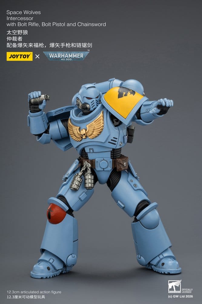 Warhammer 40,000 Actionfigur Space Wolves Intercessor 12 cm