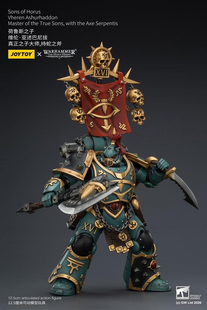 Warhammer The Horus Heresy Actionfigur Sons of Horus Vheren Ashurhaddon Master of the True Sons 13 cm