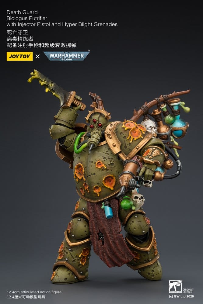 Warhammer 40,000 Actionfigur Death Guard Biologus Putrifier 12 cm