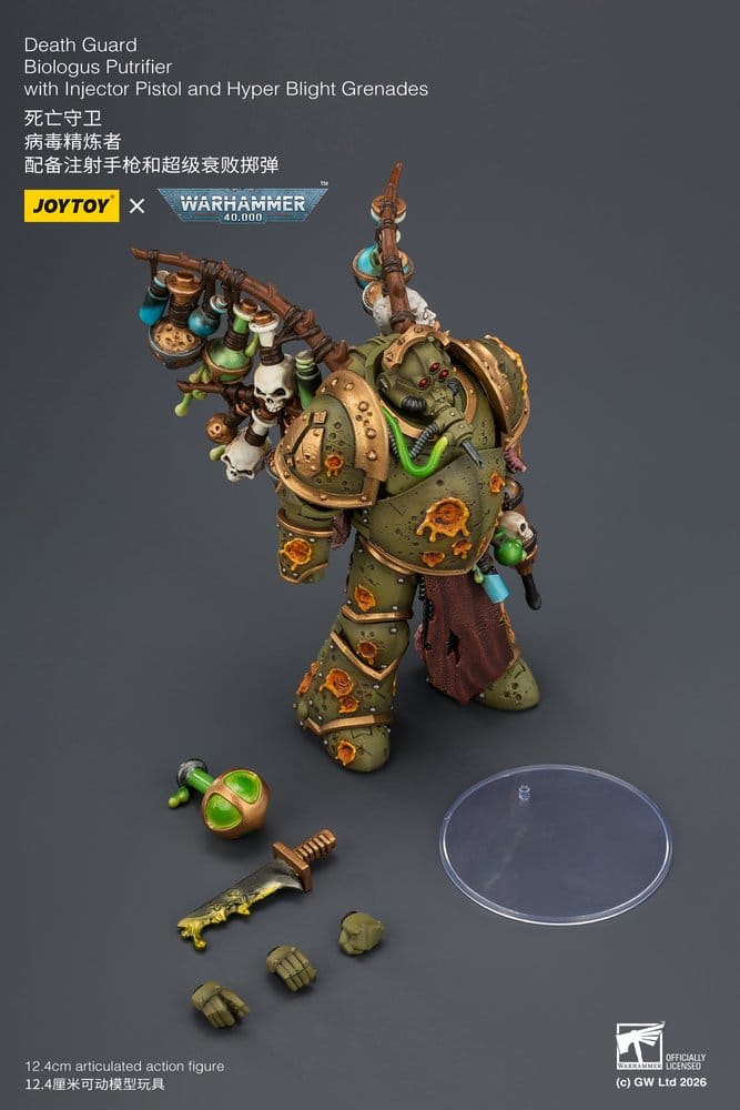 Warhammer 40,000 Actionfigur Death Guard Biologus Putrifier 12 cm