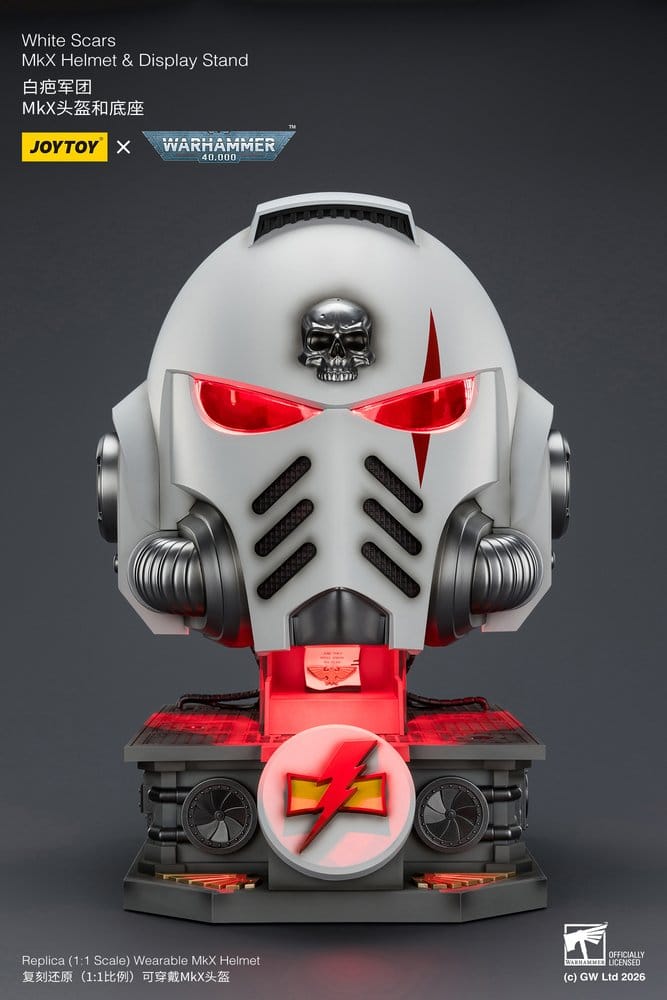 Warhammer 40,000 Helm mit Display-Ständer White Scars MkX 44 cm