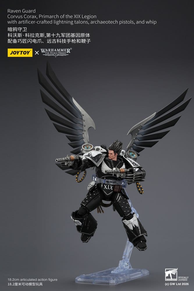 Warhammer 40,000 Actionfigur Raven Guard Corvus Corax, Primarch of the XIX Legion 18 cm