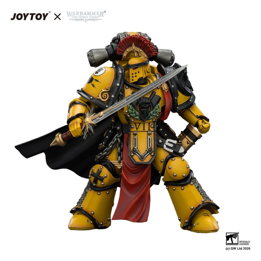 Warhammer Actionfigur Imperial Fists Legion Praetor in Mk III Armour 13 cm