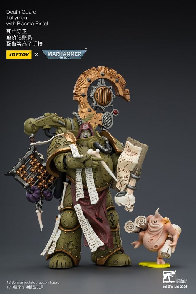 Warhammer 40,000 Actionfigur Death Guard Tallyman 12 cm