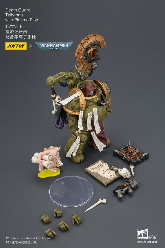 Warhammer 40,000 Actionfigur Death Guard Tallyman 12 cm