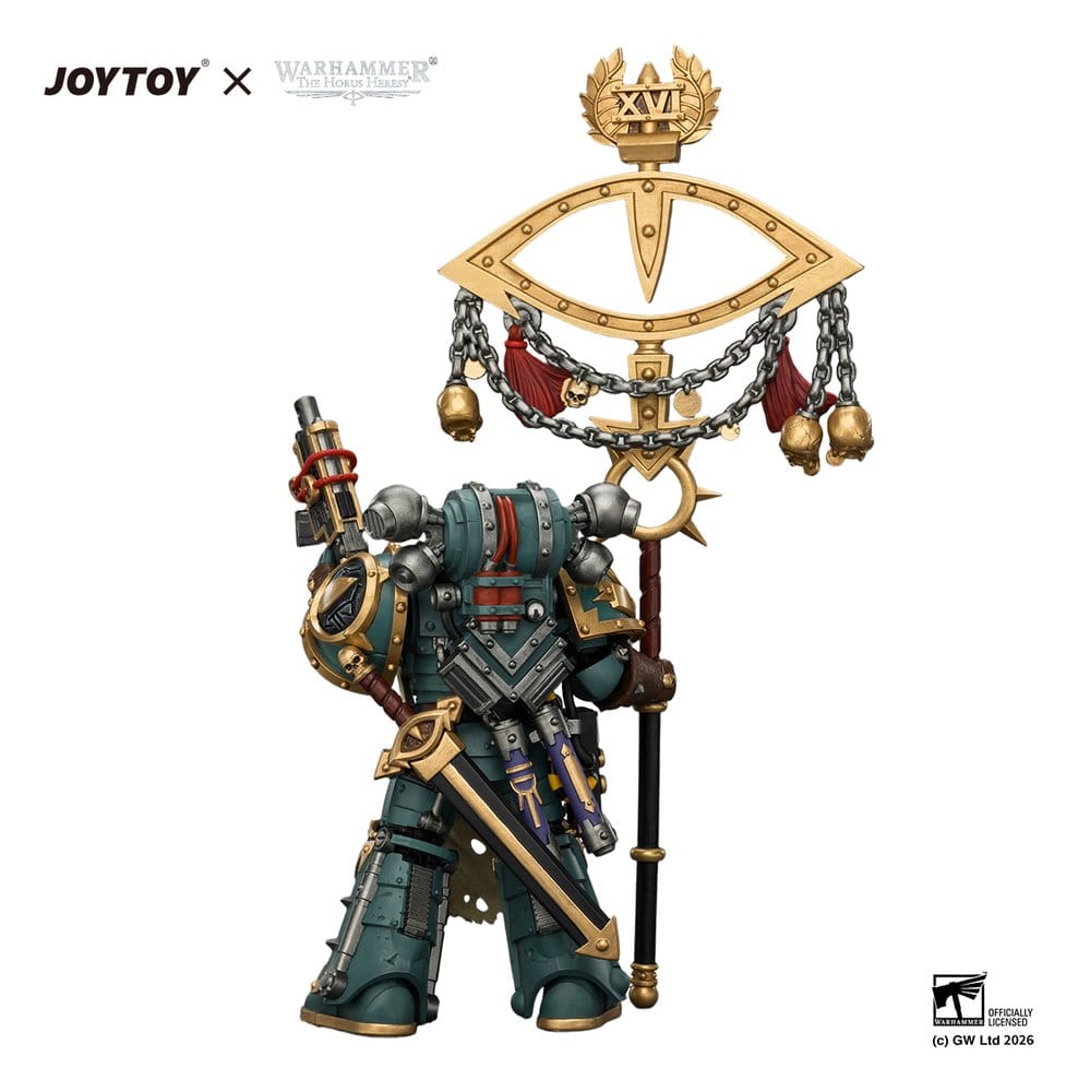 Warhammer Actionfigur Sons of Horus Maloghurst the Twisted, the Warmaster's Equerry 13 cm