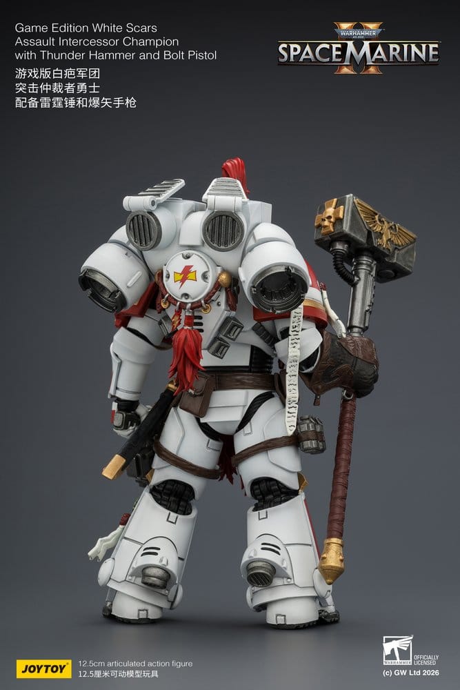 Warhammer Actionfigur Game Edition White Scars Assault Intercessor Champion 13 cm