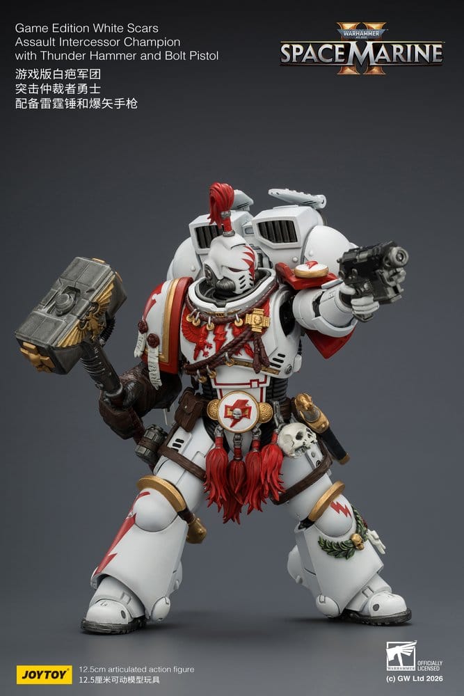 Warhammer Actionfigur Game Edition White Scars Assault Intercessor Champion 13 cm