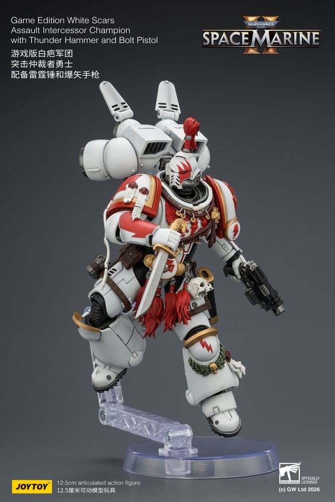 Warhammer Actionfigur Game Edition White Scars Assault Intercessor Champion 13 cm