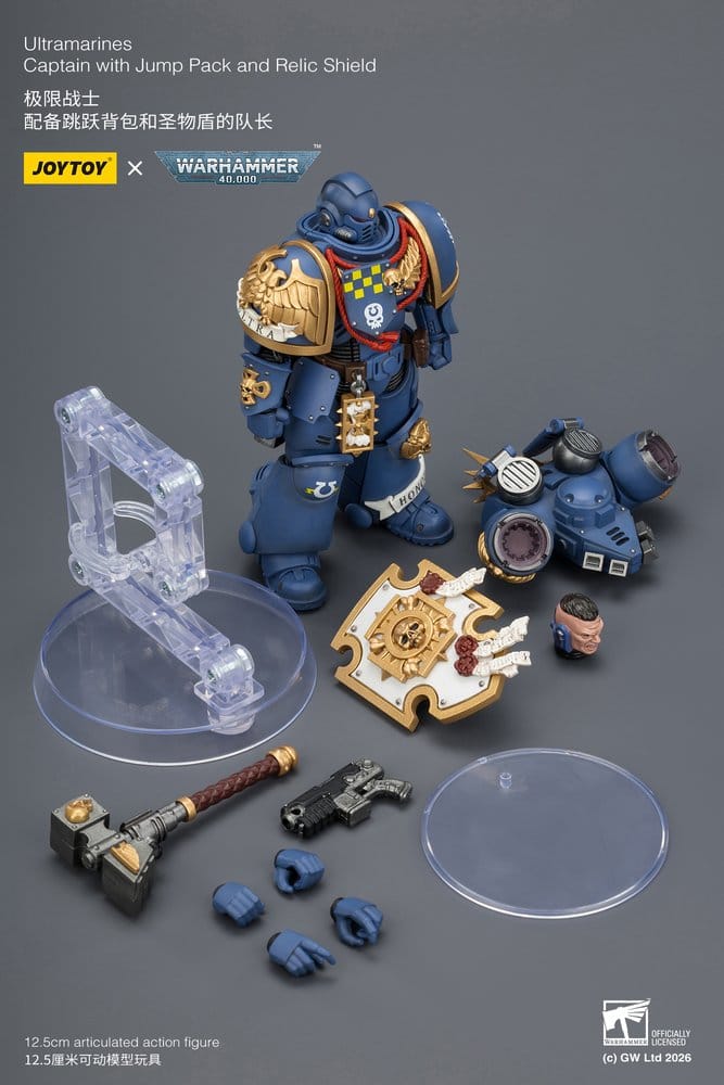 Warhammer Actionfigur Ultramarines Captain 13 cm