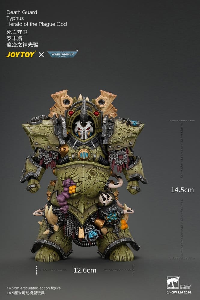 Warhammer Actionfigur Death Guard Typhus Herald of the Plague God 15 cm