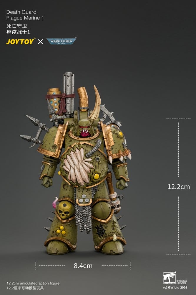 Warhammer Actionfigur Death Guard Plague Marine 1 12 cm