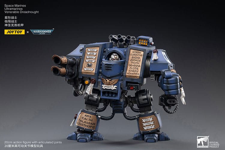 Warhammer 40k Actionfigur 1/18 Space Marines Ultramarines Venerable Dreadnought 19 cm