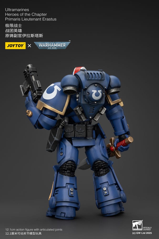 Warhammer 40k Actionfigur 1/18 Ultramarines Heroes of the Chapter Primaris Lieutenant Erastus 20 cm