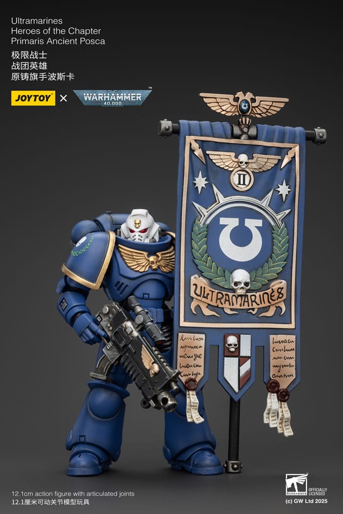 Warhammer 40k Actionfigur 1/18 Ultramarines Heroes of the Chapter Primaris Ancient Posca 20 cm