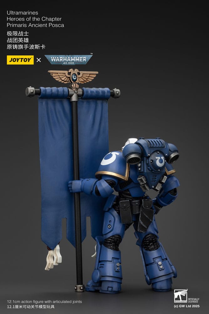 Warhammer 40k Actionfigur 1/18 Ultramarines Heroes of the Chapter Primaris Ancient Posca 20 cm